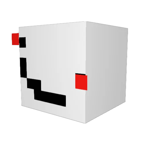 Enderman134209 Minecraft avatar head, 3D render