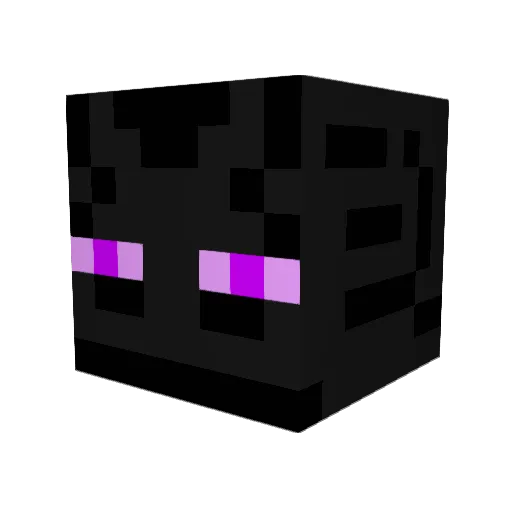 Enderman1510 Minecraft avatar head, 3D render