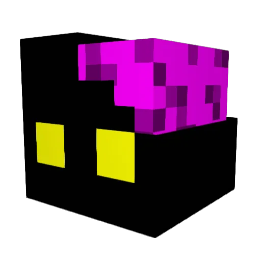 Enderman1919 Minecraft avatar head, 3D render