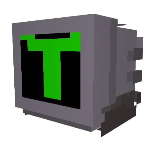 Enderman27 Minecraft avatar head, 3D render