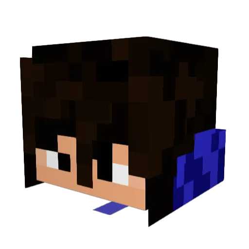 EndermanEdgar Minecraft avatar head, 3D render