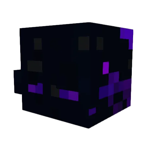 EndermanForSale Minecraft avatar head, 3D render