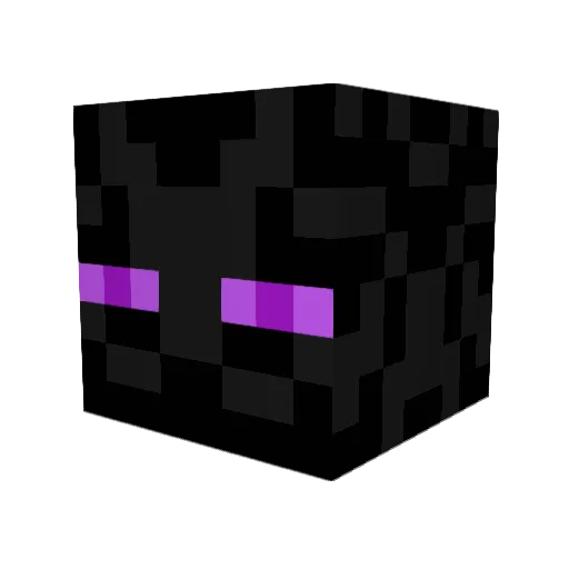 EndermanGx Minecraft avatar head, 3D render