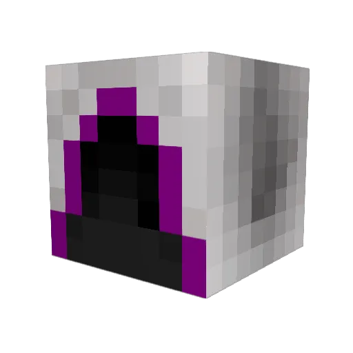 EndermanLK Minecraft avatar head, 3D render