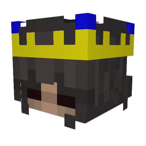 EndermanMaker Minecraft avatar head, 3D render