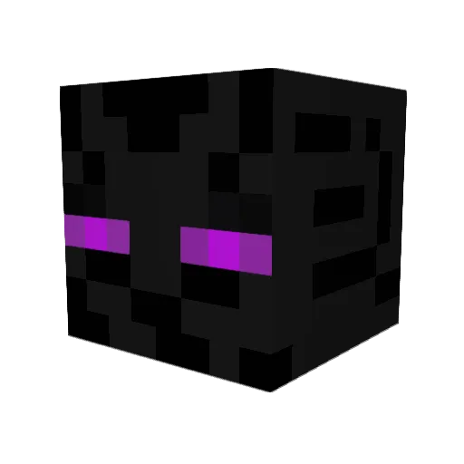 EndermanMan Minecraft avatar head, 3D render