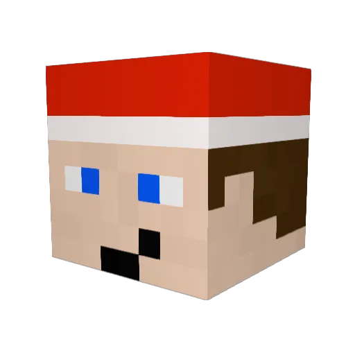 Enderman_1000000 Minecraft avatar head, 3D render
