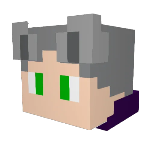 Enderman_Killer2 Minecraft avatar head, 3D render