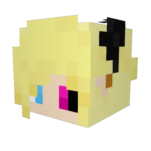 Endermania36087 Minecraft avatar head, 3D render