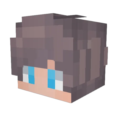 Endermanik13 Minecraft avatar head, 3D render