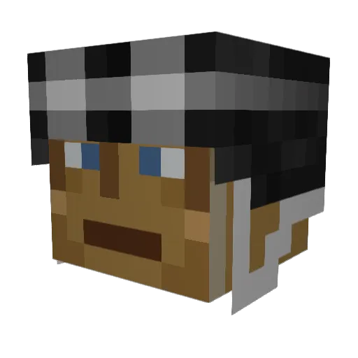 Endermanmanman18 Minecraft avatar head, 3D render