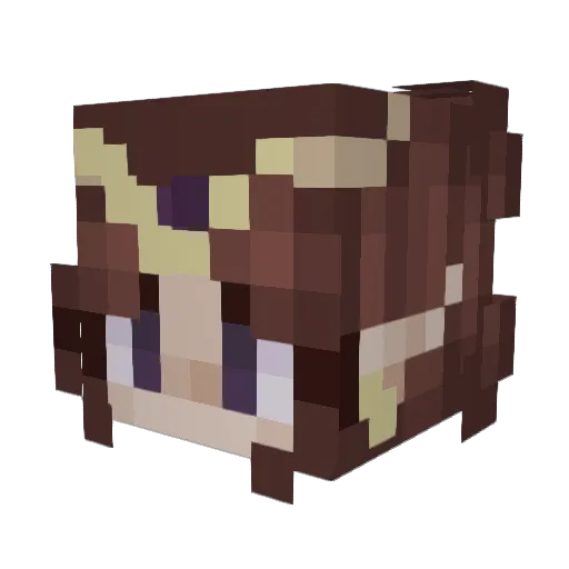 Endermann20 Minecraft avatar head, 3D render