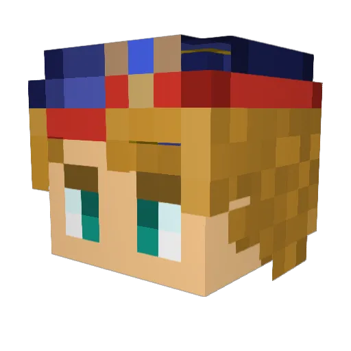 Endermax_11 Minecraft avatar head, 3D render