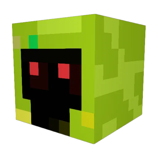Endermen2004 Minecraft avatar head, 3D render
