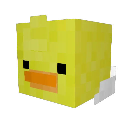 EndermenTim Minecraft avatar head, 3D render