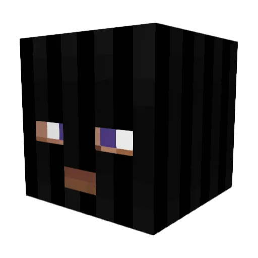 Enderminy Minecraft avatar head, 3D render