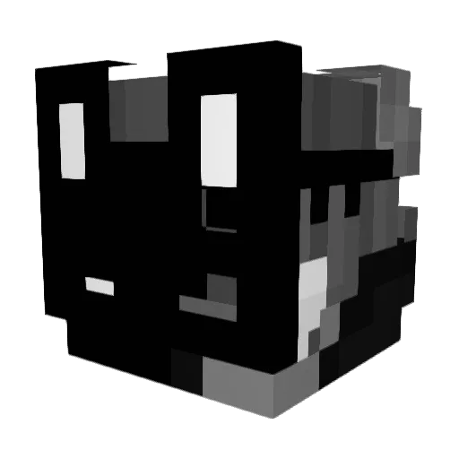 Endermoon31 Minecraft avatar head, 3D render