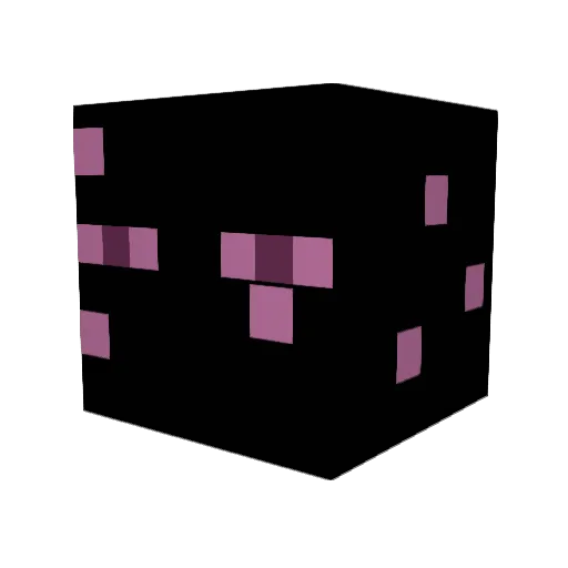 Endernes Minecraft avatar head, 3D render