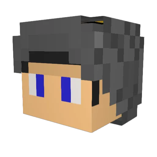 Enderpig04 Minecraft avatar head, 3D render