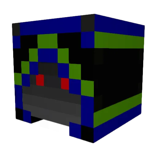EndersDarkness Minecraft avatar head, 3D render