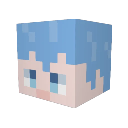 Endershadow97 Minecraft avatar head, 3D render
