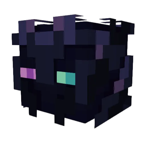 Enderslay_HD Minecraft avatar head, 3D render