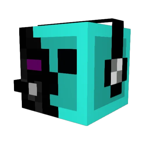 Enderslime0 Minecraft avatar head, 3D render