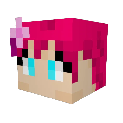 Enderwither02 Minecraft avatar head, 3D render