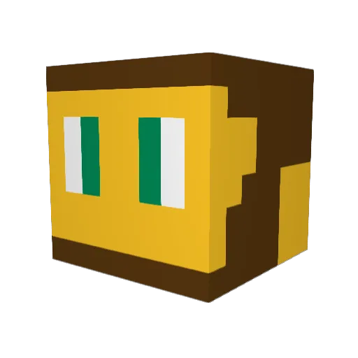Endgame007 Minecraft avatar head, 3D render