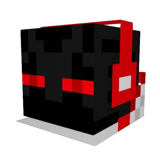 Endingmonster34 Minecraft avatar head, 3D render
