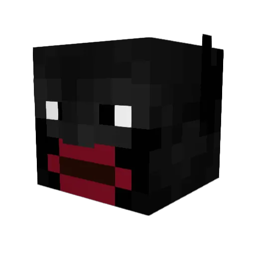 Endirium Minecraft avatar head, 3D render