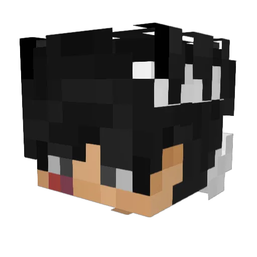 EndlessAngel Minecraft avatar head, 3D render