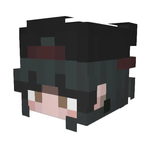 EndlessLivio Minecraft avatar head, 3D render