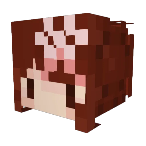 EndlessMilkySea Minecraft avatar head, 3D render