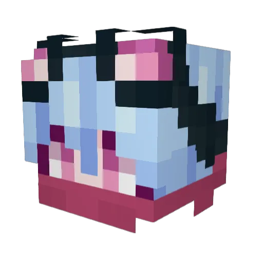 EndlessShanty Minecraft avatar head, 3D render