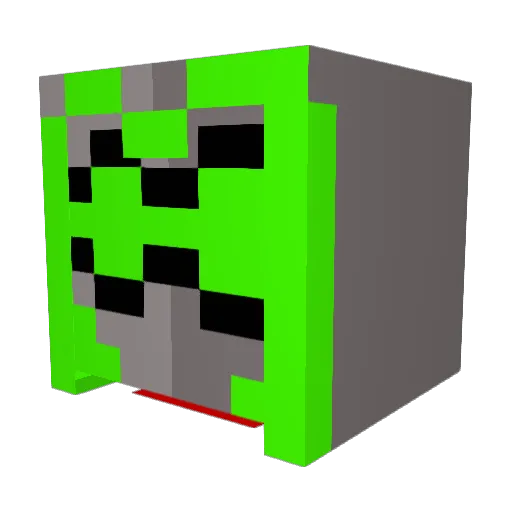 Endless_Meow Minecraft avatar head, 3D render