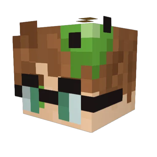 Endless_mace Minecraft avatar head, 3D render
