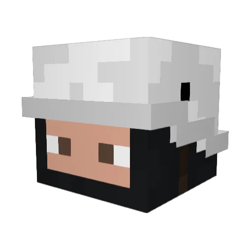 EndloseFlatulenz Minecraft avatar head, 3D render
