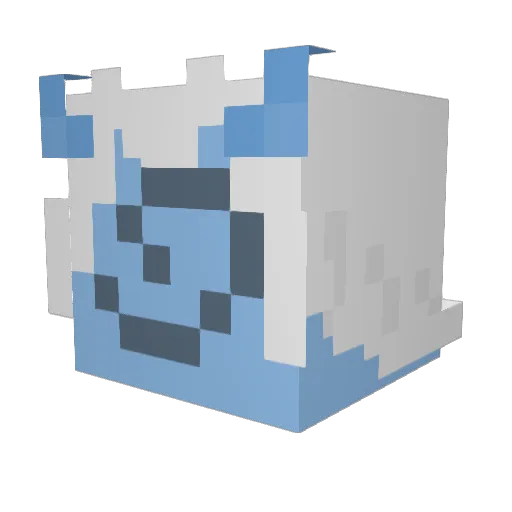EndoIsHs Minecraft avatar head, 3D render