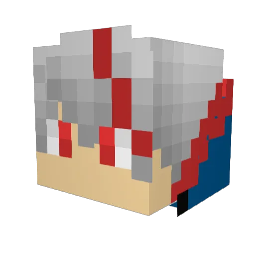 Endo_gg Minecraft avatar head, 3D render