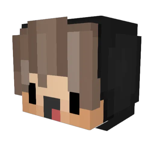 Endofera Minecraft avatar head, 3D render