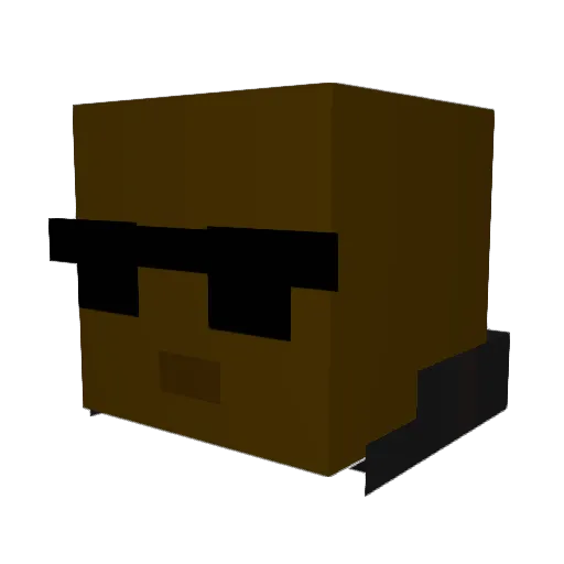 Endor_55 Minecraft avatar head, 3D render