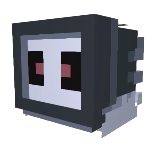 Endormo Minecraft avatar head, 3D render