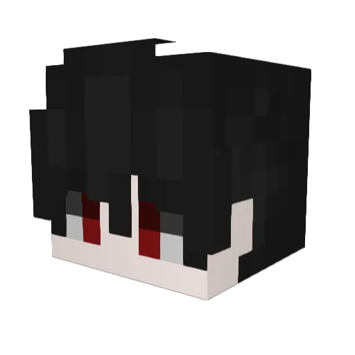 Endravon Minecraft avatar head, 3D render