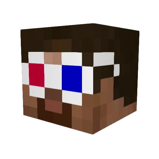 Endre900 Minecraft avatar head, 3D render