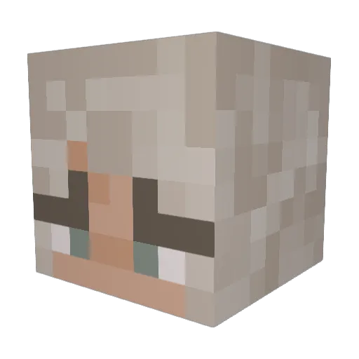 Endrey2 Minecraft avatar head, 3D render