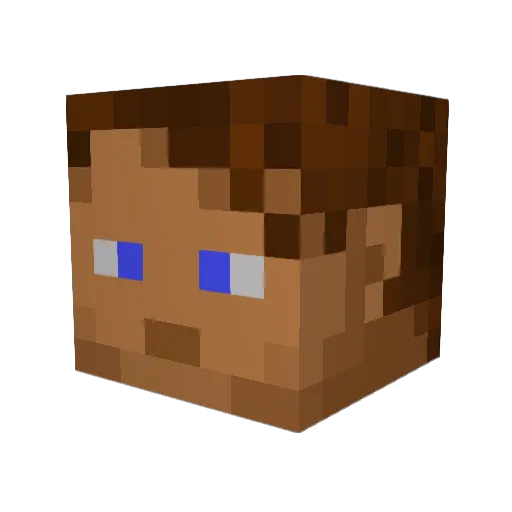 Endreye Minecraft avatar head, 3D render