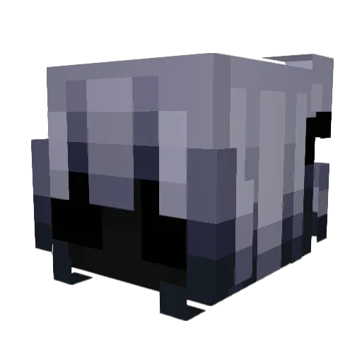 Endrings Minecraft avatar head, 3D render