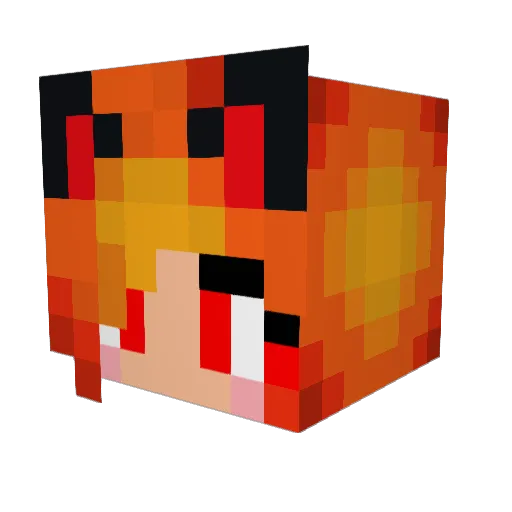 Endrman789 Minecraft avatar head, 3D render