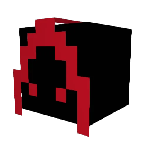 Endsaber_ Minecraft avatar head, 3D render